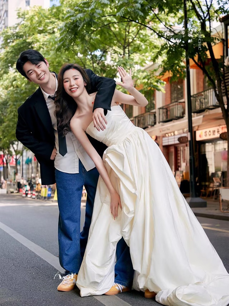 Photography Outfits - Vestido de Mezclilla Estilo Coreano a