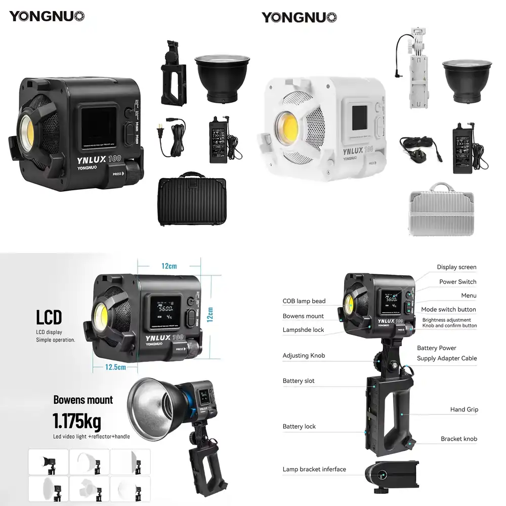 YONGNUO YNLUX100 100W 3200K-56 - Photography Videos Free reseña y precio