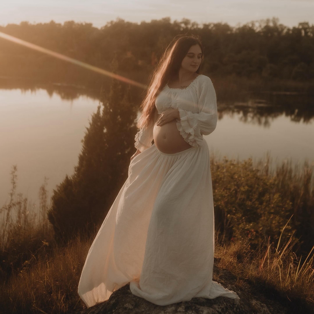Vestido Largo Boho con Hombros - Photography Outfits reseña y precio