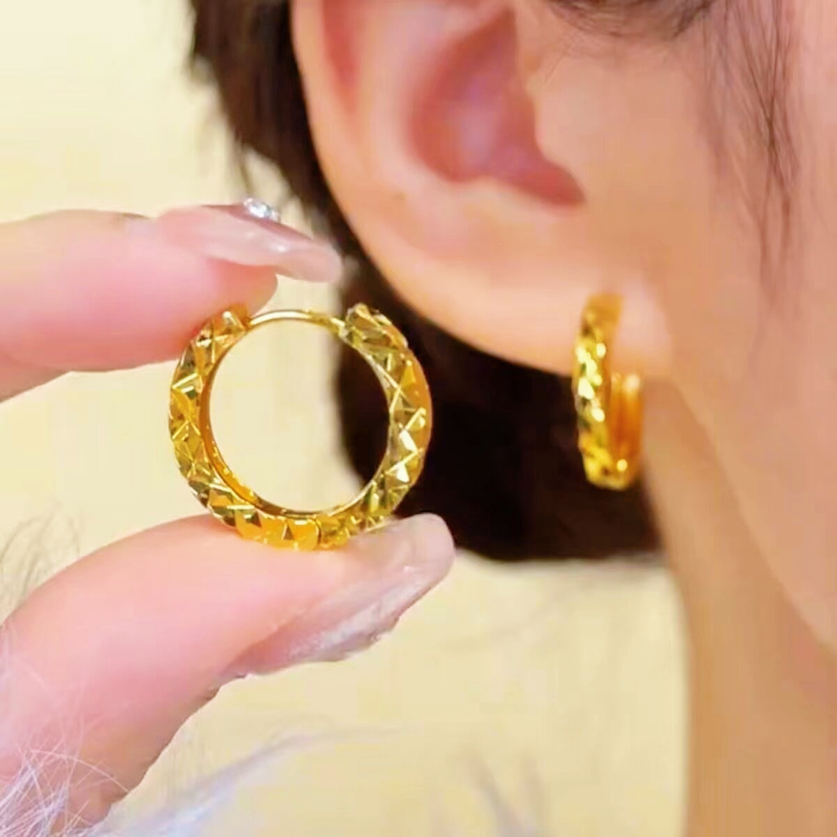 Pendientes de Aro con Diseño d - Photography Yellow reseña y precio