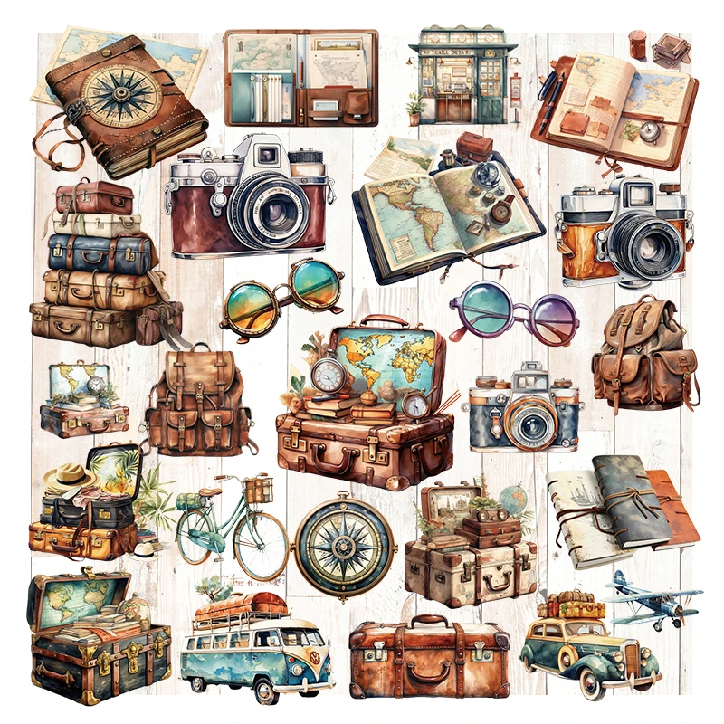 25 uds pegatinas de viaje Vint - Photography Journalism reseña y precio