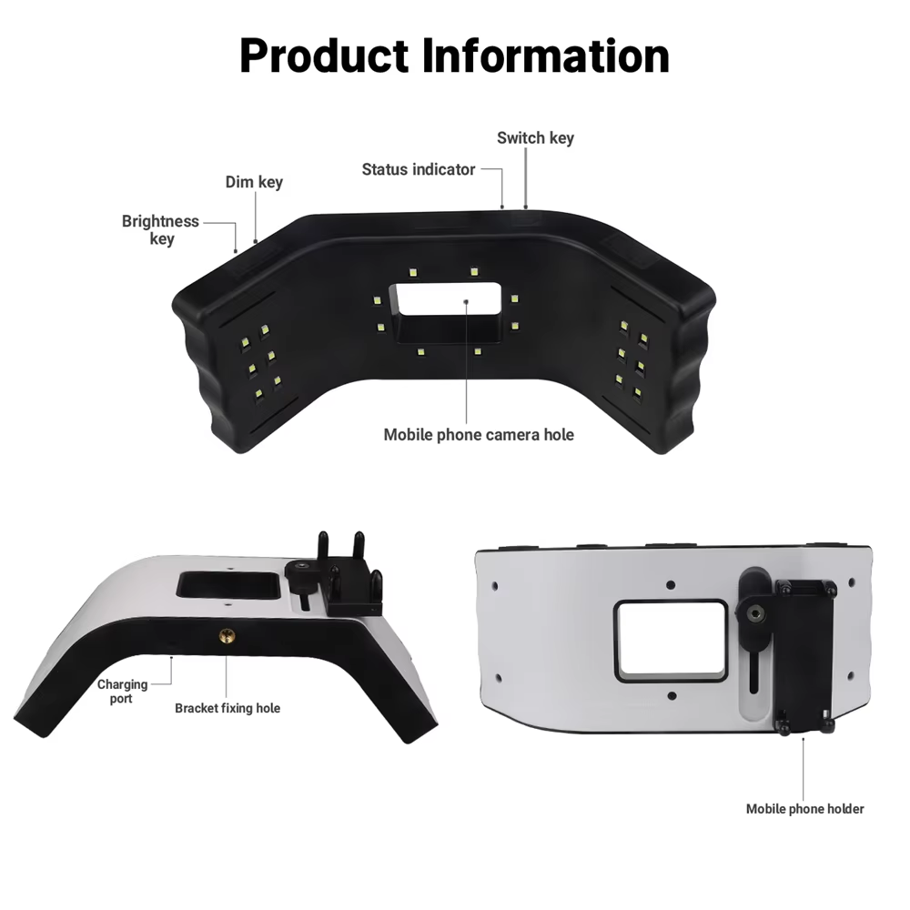 Lámpara LED JUMTOP para Fotogr - Photography Videos Free reseña y precio